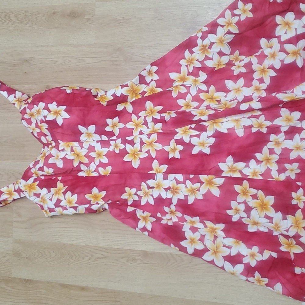 Hawaiian Fit & Flare Sundress L Royal Creations